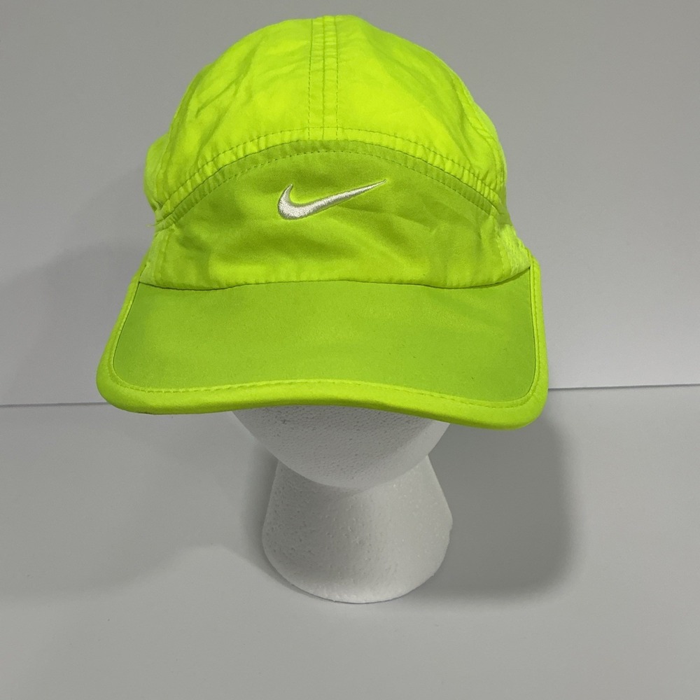 Nike Featherlight 7 Panel Tailwind Women's Cap Neon Yellow Adjustable Light Hat